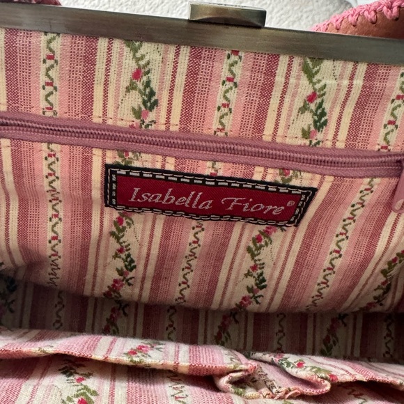 Isabella Fiore Needlepoint Purse with King Charles Dog - Picture 3 of 3